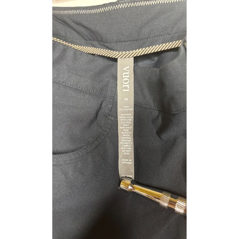 Vuori Meta Pant Mens 36 Navy Blue Technical 5-Pocket Performance Chino Trousers